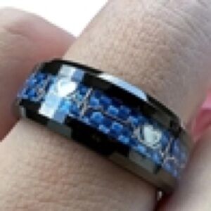 Black and Blue Smart Ring